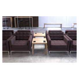 Встраиваемый модуль розеток ASA Plastici VersaPad 1x220В 2xUSB type А+А черный 060.08F.00002