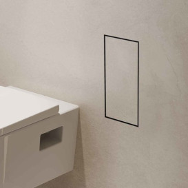 Встраиваемый мусорный бак Hansgrohe XtraStoris Rock с дверцей для облицовки плиткой матовый черный 56063670