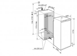 Встраиваемый однокамерный холодильник Liebherr IKB 3524 Comfort BioFresh сталь белый IKB 3524-21 001