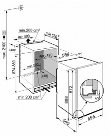 Вбудований однокамерний холодильник Liebherr EK 1620 Comfort сталь білий EK 1620