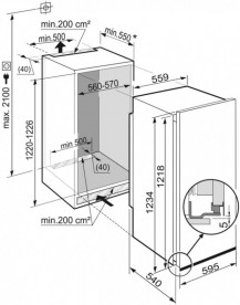 Вбудований однокамерний холодильник Liebherr EK 2324 Comfort сталь білий EK 2324