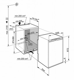 Встраиваемый однокамерный холодильник Liebherr IKP 1620 Comfort сталь белый IKP 1620