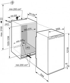 Встраиваемый однокамерный холодильник Liebherr IK 2324 Comfort сталь белый IK 2324