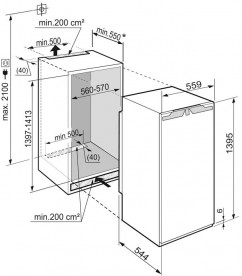 Встраиваемый однокамерный холодильник Liebherr IK 2720 Comfort сталь белый IK 2720
