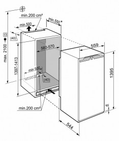 Встраиваемый однокамерный холодильник Liebherr IKBP 2760 Premium BioFresh сталь белый IKBP 2760