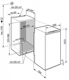 Вбудований однокамерний холодильник Liebherr IKBP 2964 Premium BioFresh сталь білий IKBP 2964