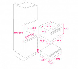 Вбудований підігрівач посуду Teka CP 15 GS на 6 комплектів чорне скло 40589920