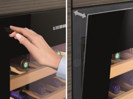 Вбудована винна шафа Liebherr WKEgb 582 GrandCru нержавіюча сталь/скло чорний WKEgb 582-21 001