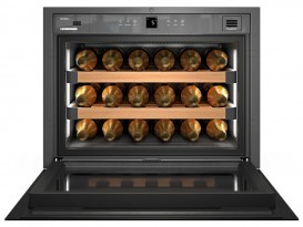 Вбудована винна шафа з ящиком для аксесуарів Liebherr Wkb 582 + 9901085 Grand Cru нержавіюча сталь/скло чорний WKEgb 582+9901085