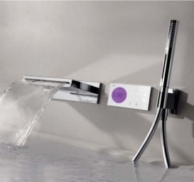 Встроенный электронный термостат Tres Shower Technology белый/хром 09286299