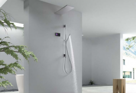Вбудований електронний термостат Tres Shower Technology чорний/хром 09288299