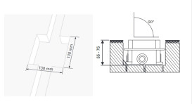 Встроенный механизм Ravak R-box RB 07A.50 для напольных смесителей X070427
