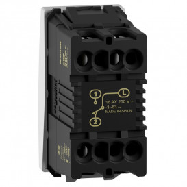 Выключатель проходной Schneider Electric Unica 1-клавишный 16А схема 6 белый MGU3.163.18