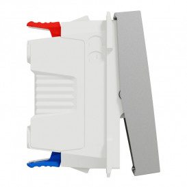 Вимикач Schneider Electric Unica New 1-клавішний із нейтраллю 1 модуль алюміній NU310330S