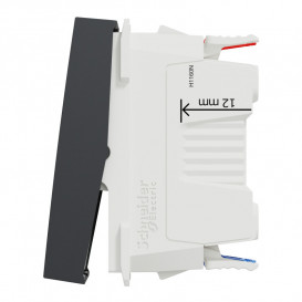 Вимикач Schneider Electric Unica New 1-клавішний з нейтраллю 1 модуль антрацит NU310354S