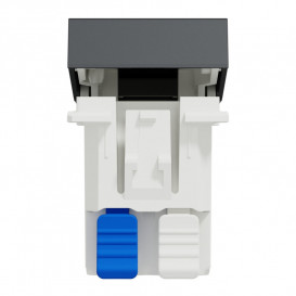 Вимикач Schneider Electric Unica New 1-клавішний з нейтраллю 1 модуль антрацит NU310354S