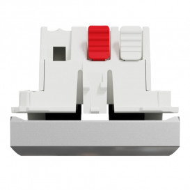 Вимикач Schneider Electric Unica New 1-клавішний схема 1 2 модулі алюміній NU320130