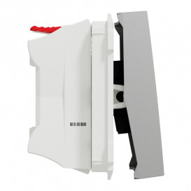 Выключатель Schneider Electric Unica New 1-клавишный схема 1 2 модуля алюминий NU320130