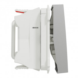 Вимикач Schneider Electric Unica New 2-клавішний 2 х схема 6 2 модулі алюміній NU321330