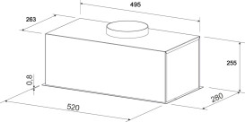 Витяжка для кухні Granado Palamos 2613-1200 black GCH556311