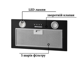 Вытяжка для кухни Granado Palamos 3603-700 black GCH496311