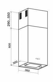 Витяжка для кухні Granado Segovia 2614-1200 inox GCH6236377