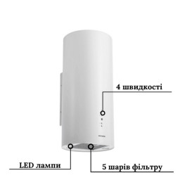 Вытяжка для кухни Granado Yunkos 1604-1200 white GCH7436455