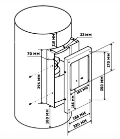 Вытяжка для кухни Granado Yunkos 1604-1200 inox GCH7436477