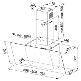 Вытяжка для кухни настенная Franke Evo Plus FPJ 625 V WH/SS белое стекло 330.0528.065