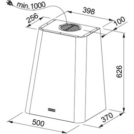 Вытяжка для кухни настенная Franke Smart Deco FSMD 508 GY светло-серый 335.0530.199