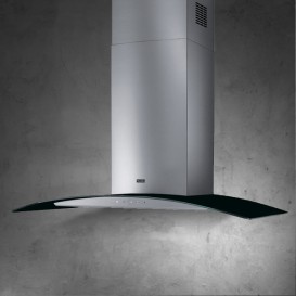 Витяжка для кухні пристінна Franke Glass Soft FGC 925 BK / XS LED нержавіюча сталь / чорне скло 110.0389.116