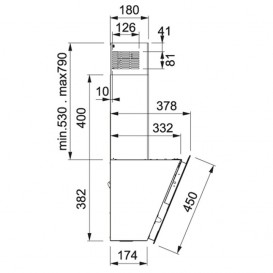 Вытяжка для кухни пристенная Franke Smart FPJ 905 V BK/BG черное стекло 110.0441.355