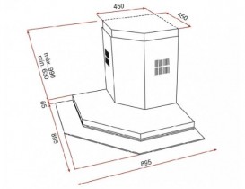 Вытяжка для кухни пристенная Teka Maestro DQ2 985 нержавеющая сталь 40477002