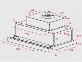 Витяжка для кухні вбудована Teka Maestro CNL 6815 Plus нержавіюча сталь 40436840