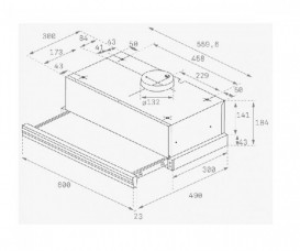 Витяжка для кухні вбудована Teka Total CNL 6415 Plus чорне скло 40436822