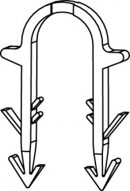 Якорные скобы TECE TECEfloor стандартные 6х55 мм для труб диаметром 14–20 мм  77610023