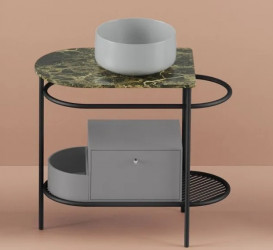 Ящик для консоли Artceram Flair 3.0 выдвижной МДФ platinum ACM037 52