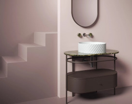 Ящик для консоли Artceram Flair 4.0 выдвижной МДФ коричневый матовый ACM038 56