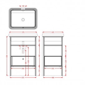 Ящик для консоли Artceram Fuori Scala выдвижной МДФ коричневый матовый ACM039 56