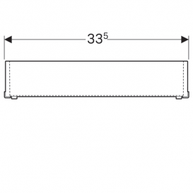 Ящик-органайзер Geberit Acanto ДСП дуб містик 500.648.00.2