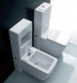 Задняя панель для биде Kerasan Ego/Flo с полкой для аксессуаров белый 248201