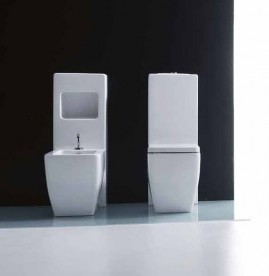 Задняя панель для биде Kerasan Ego/Flo с полкой для аксессуаров белый 248201