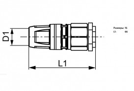 Заглушка для гідравлічних випробувань з вентилем TECE TECElogo-Push 16 мм латунь 8640001