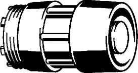 Заглушка для випробування Viega 2021.85 G½ пластик/метал 294380