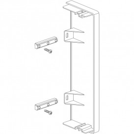 Заглушка для кабелю-каналу Schneider Electric OptiLine 45 185х55 мм під алюміній ISM10554