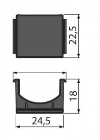 Заглушка для монтажных отверстий дренажного канала AlcaPlast AVZ-P005