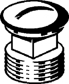 Заглушка Viega 1752 G¾ латунь хромированная 112592