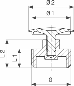 Заглушка Viega 1752 G⅜ латунь хромована 110123