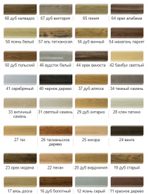 Заглушки ліва і права Salag SG75 ПВХ палітра на вибір SG7Dхх