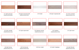 Заглушки на плінтус San Decor Comfort ПВХ палітра на вибір ЗГххх